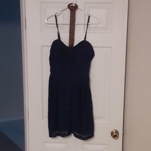 Lacy dress with belt